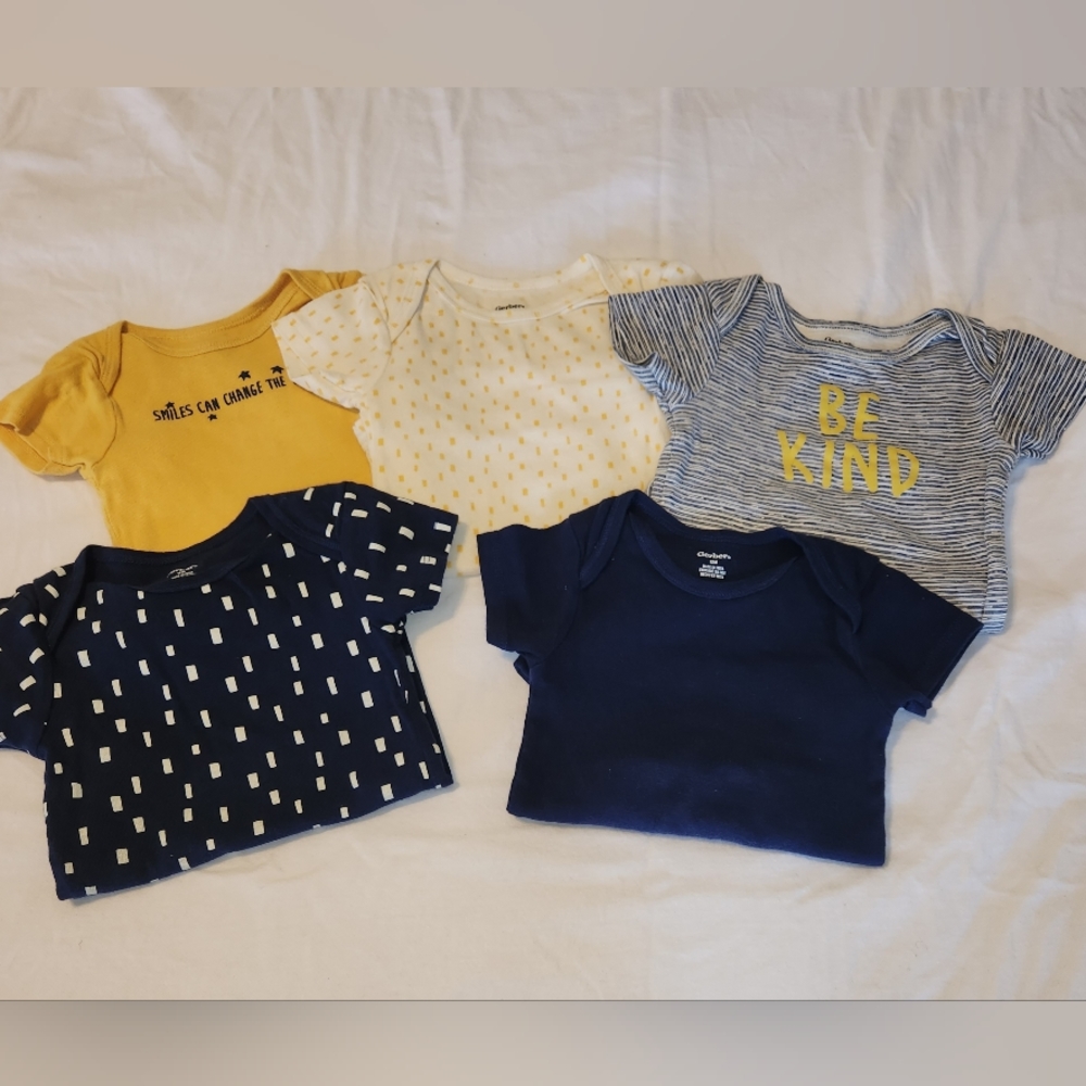 3/$15 12 month Gerber Onsies
